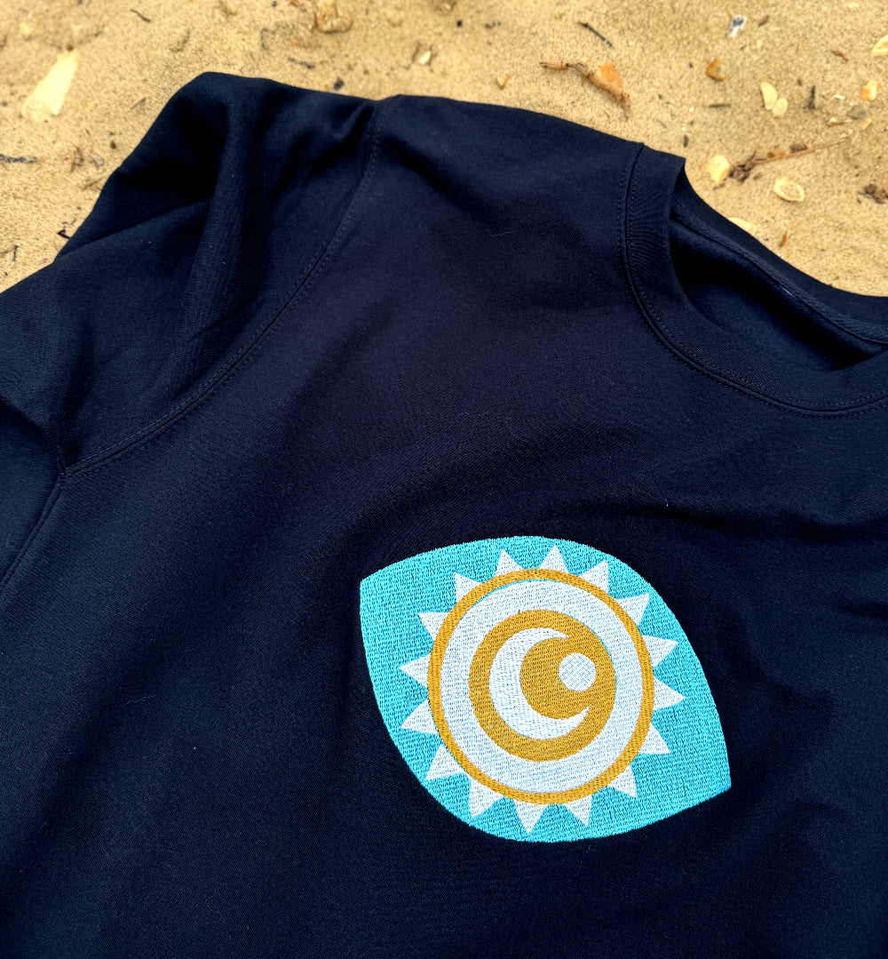 Close of up Eye of Positivity Design | Positive Clothing | Positive Sweatshirt
