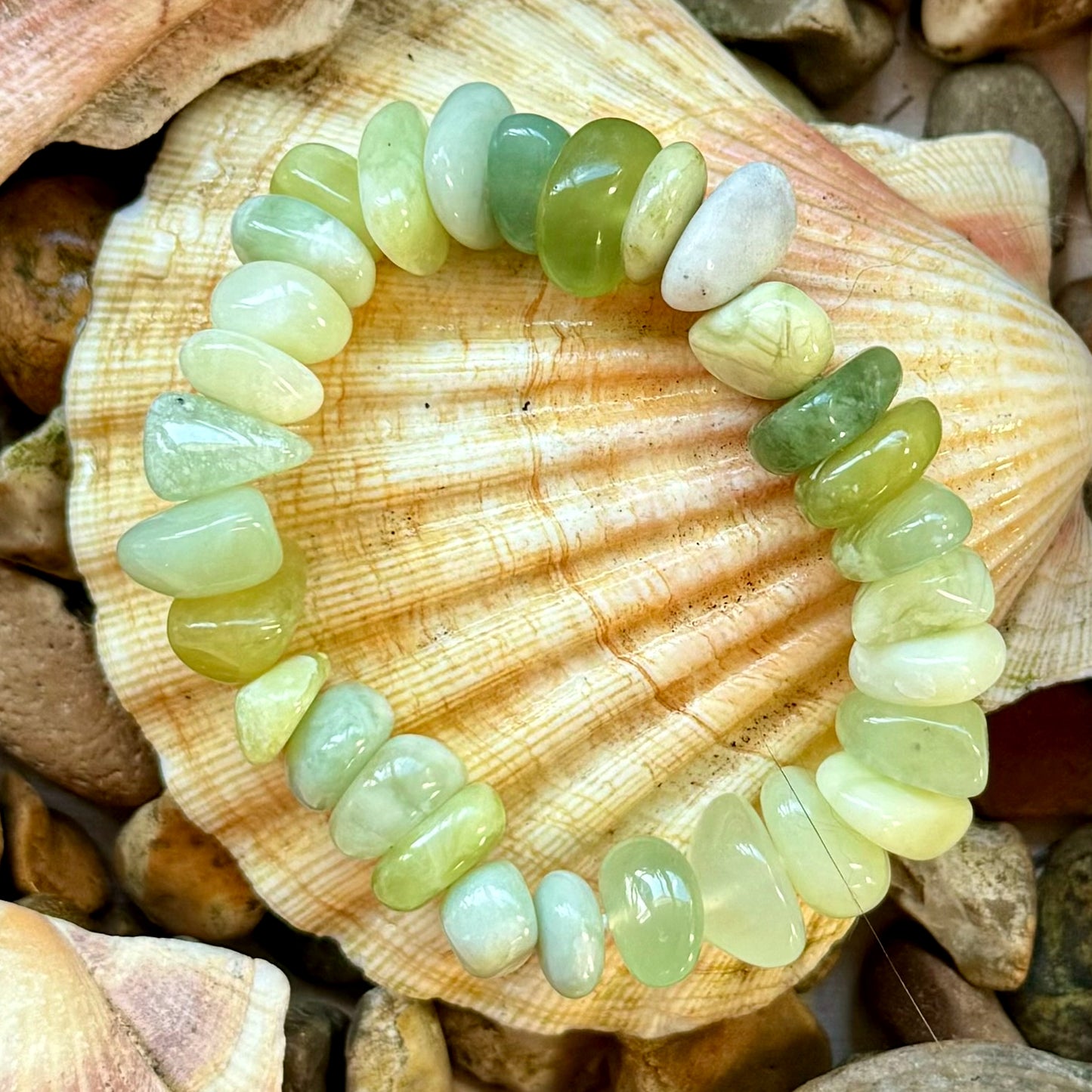 New Jade Chunky Chip Bracelet