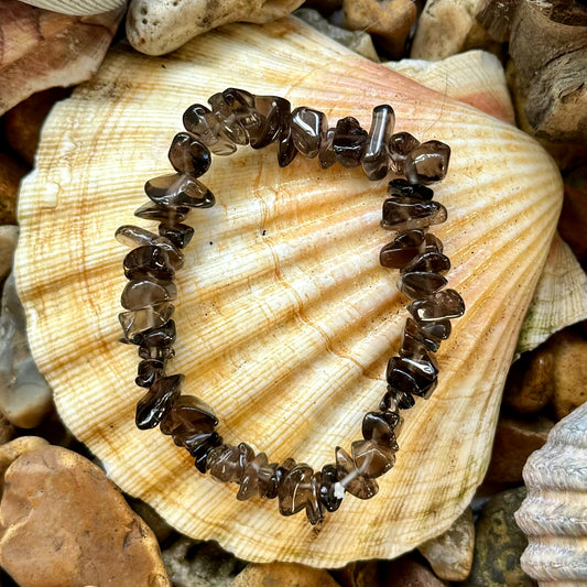 Smoky Quartz Chip Bracelet